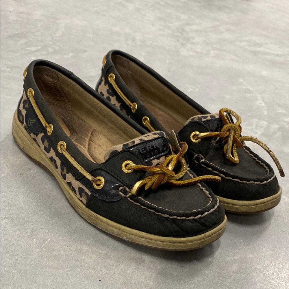 Women's Leopard Print Boat Shoes